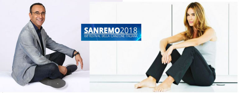 carlo conti silvia toffanin sanremo 2018