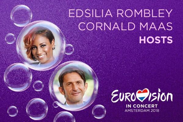 Eurovision In Concert 2018: Ο Cornald Maas και η Edsilia Rombley παρουσιαστές της βραδιάς