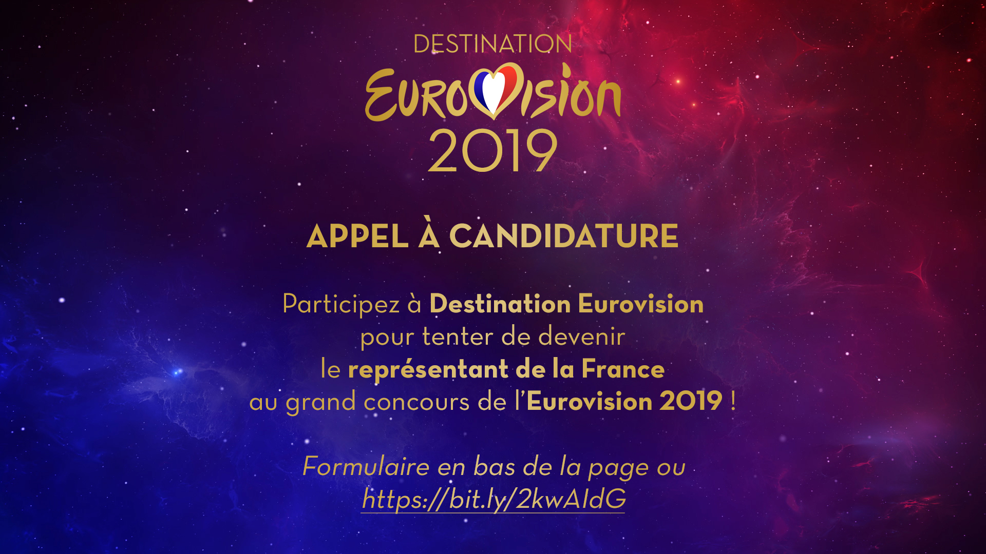 Γαλλία : Ξεκίνησε η υποβολή αιτήσεων για το Destination Eurovision 2019!