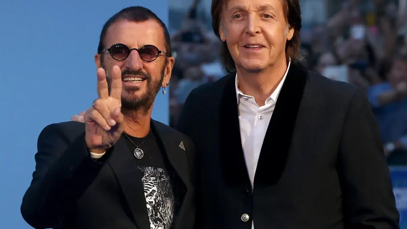Paul McCartney και Ringo Starr στο διάλειμμα του μεγάλου τελικού!