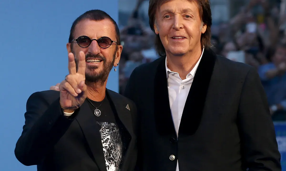 Paul McCartney και Ringo Starr στο διάλειμμα του μεγάλου τελικού!
