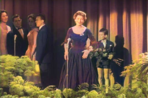 Lys Assia, Eurovision 1956, winner, Colorized,