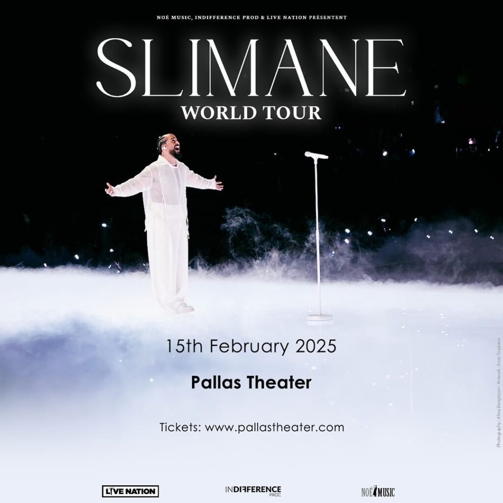 slimane-1024x1024 Οι Eurostars που θα δούμε στην Ελλάδα το 2025 στα πλαίσια συναυλιών concert Eurostars Άλλα Events  