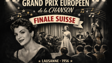 Η Lys Assia στο Grand Prix Européen de la Chanson: Finale suisse 1956 στη Λωζάννη