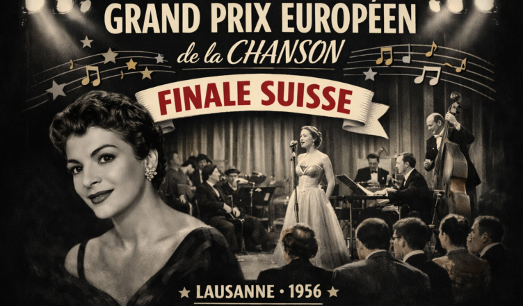 Η Lys Assia στο Grand Prix Européen de la Chanson: Finale suisse 1956 στη Λωζάννη