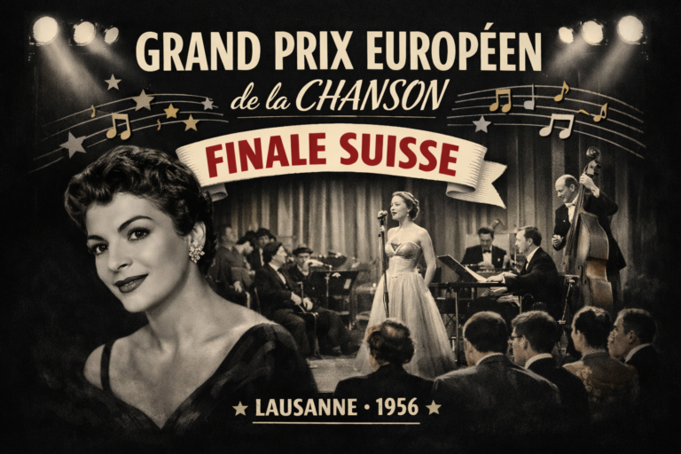 Η Lys Assia στο Grand Prix Européen de la Chanson: Finale suisse 1956 στη Λωζάννη