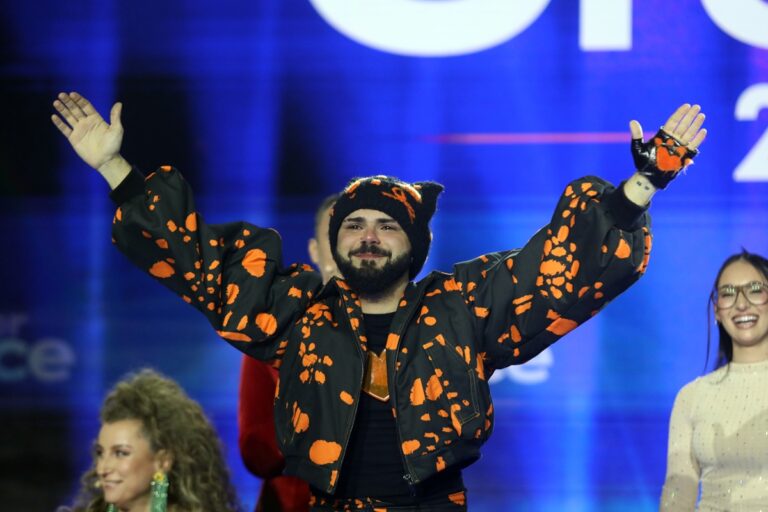 Ο Ακύλας στη σκηνή του Sing For Greece για τη Eurovision 2026.